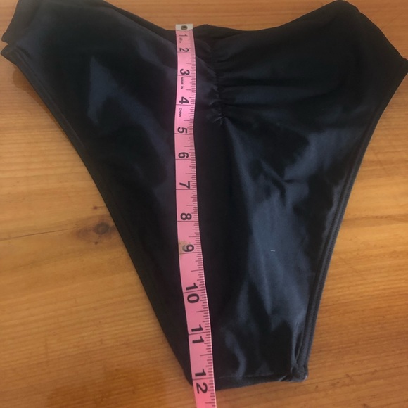 Pour Moi black India Collection high wasted tie bikkini bottoms nwot - Picture 6 of 6